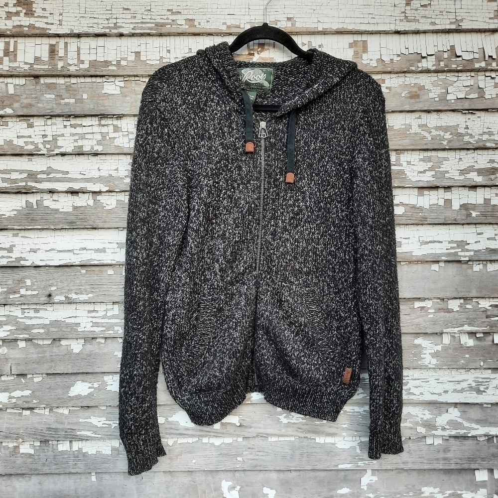 🌟 Roots Canada hooded sweater cardigan size xs